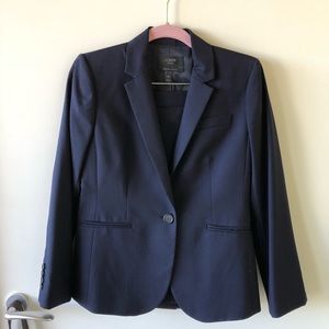 JCrew Navy Blue Skirt and Suit Jacket